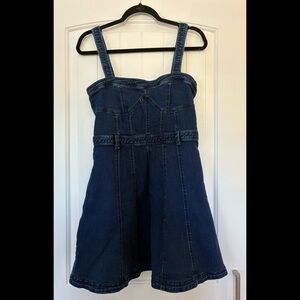 Free People Margot Denim Mini Dress